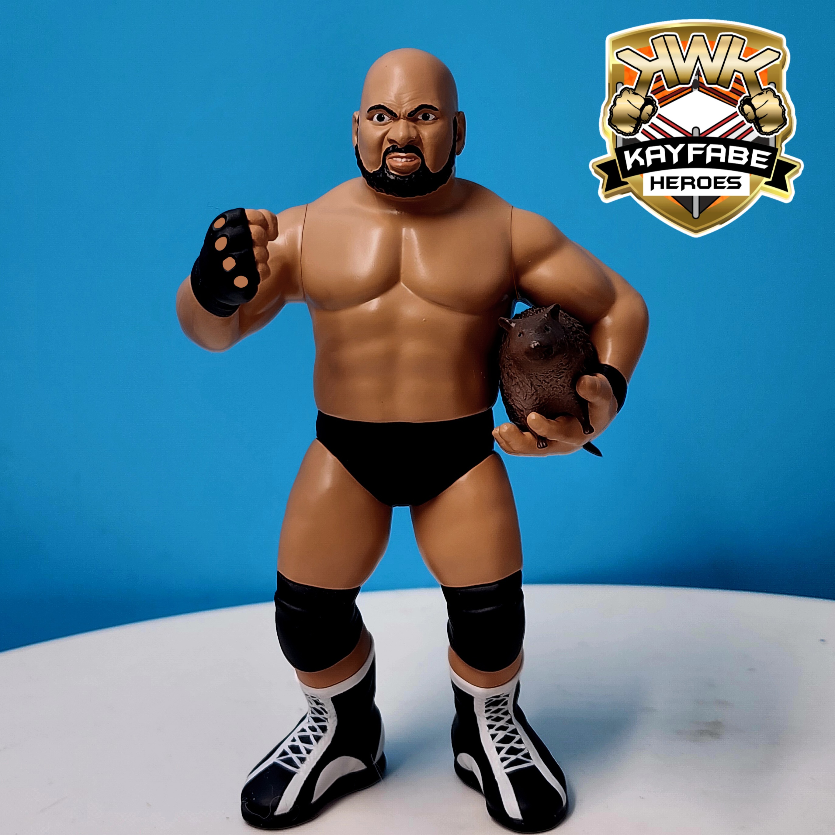 KWK Kayfabe Heroes Bad News Brown Retro Figures (BLUE CARD VARIANT)