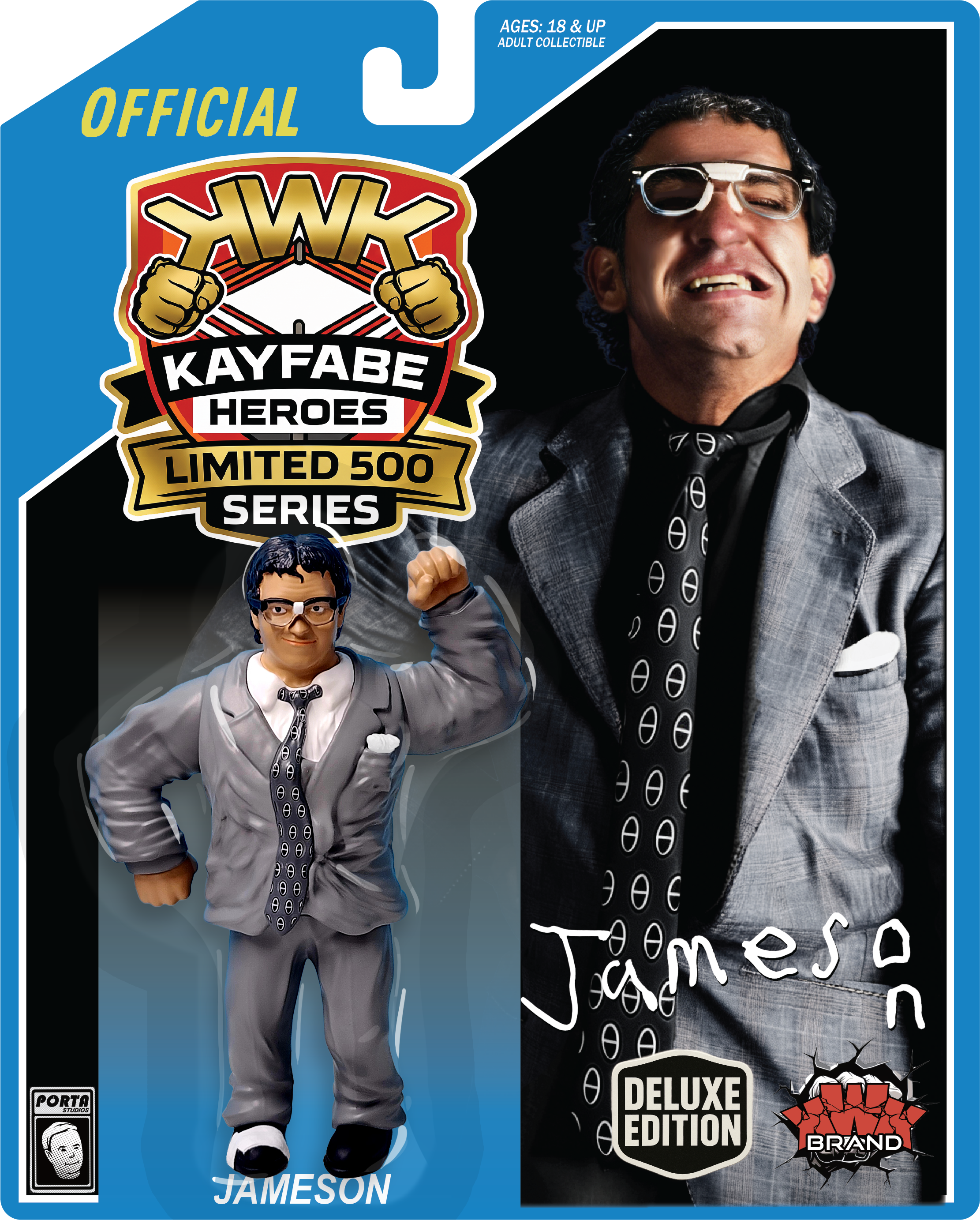 KWK Kayfabe Heroes Limited 500 Series Jameson Retro Figures