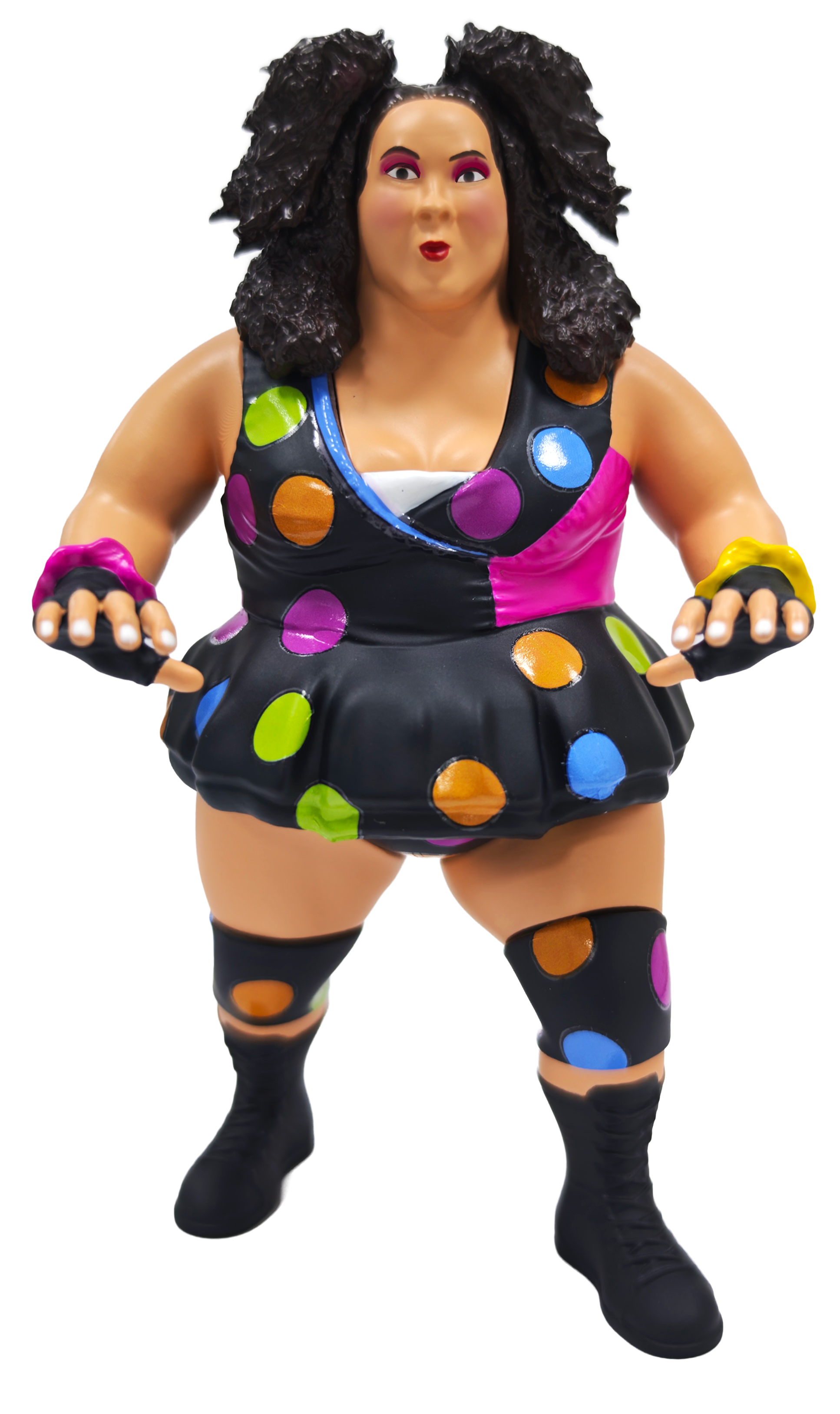 KWK Kayfabe Heroes Bertha Faye Retro Figure (RED CARD VARIANT)