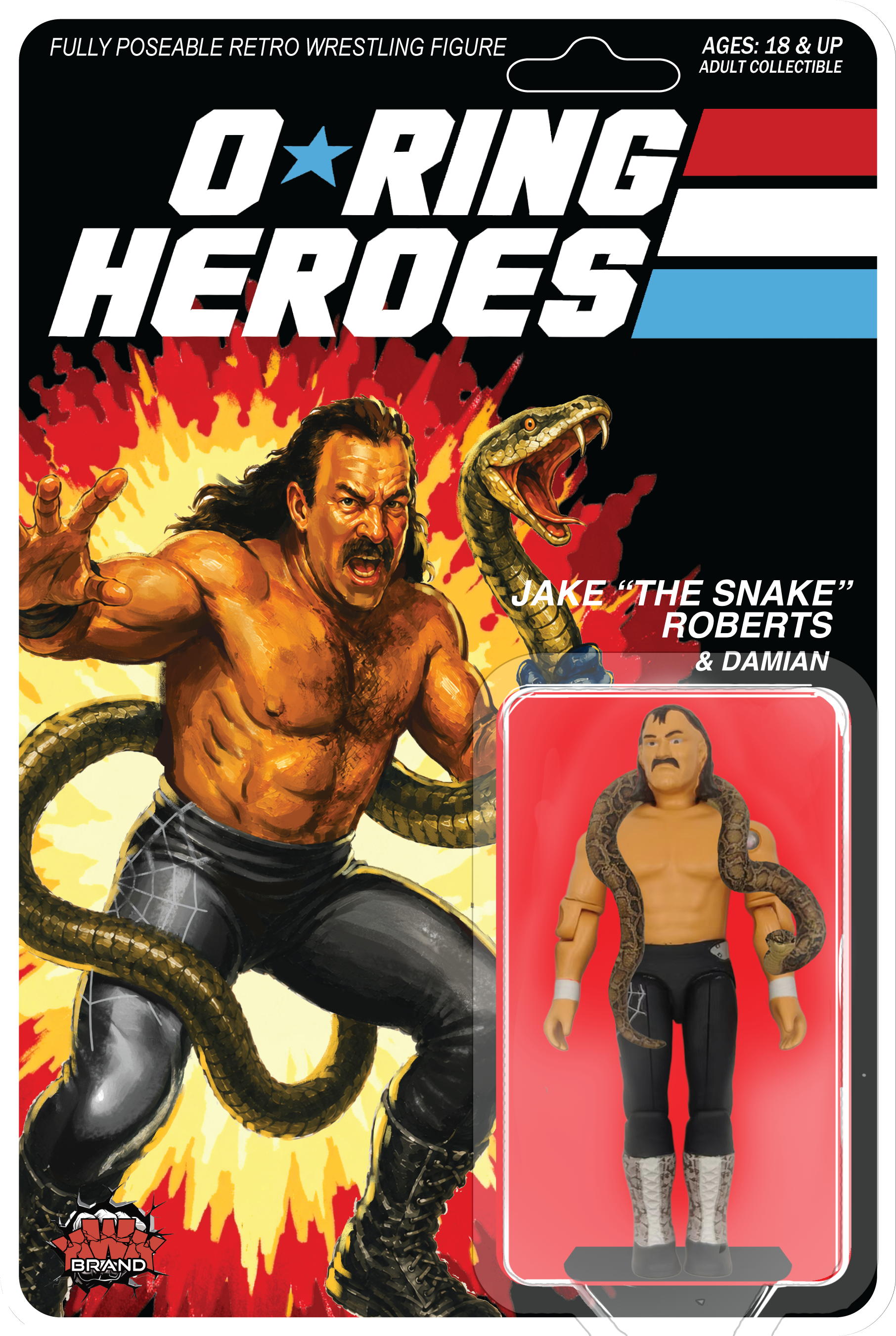 KWK O-RING HEROES JAKE THE SNAKE ROBERTS