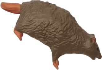 KWK O-RING HEROES BAD NEWS BROWN FIGURE