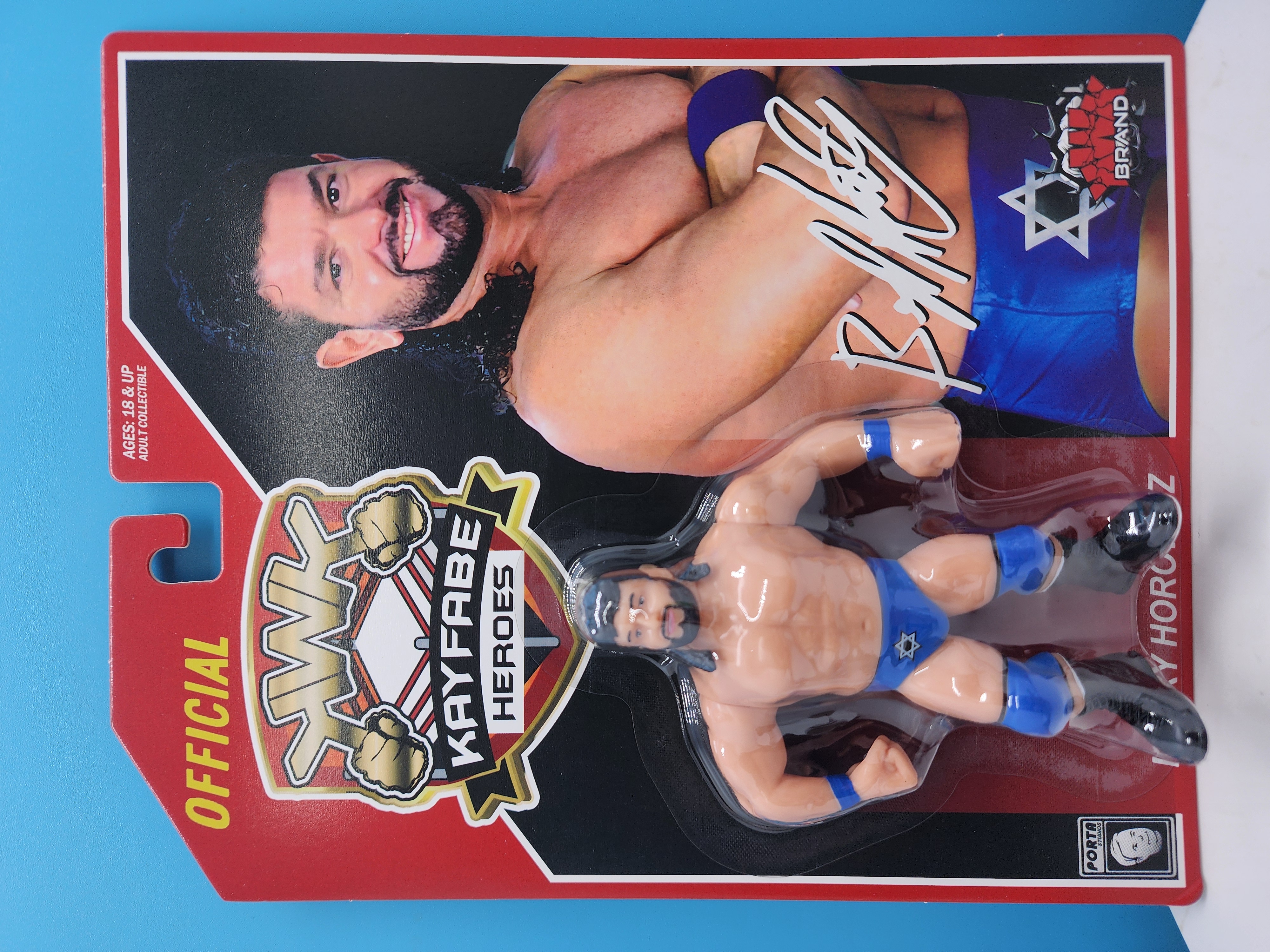 [Copy][UK STOCK]KWK Kayfabe Heroes Barry Horowitz Retro Figures (Red Card)