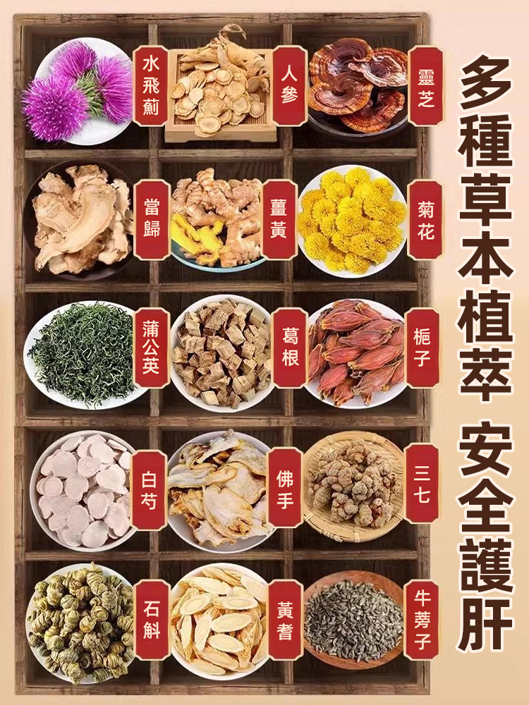 水飛薊人參佛手貼