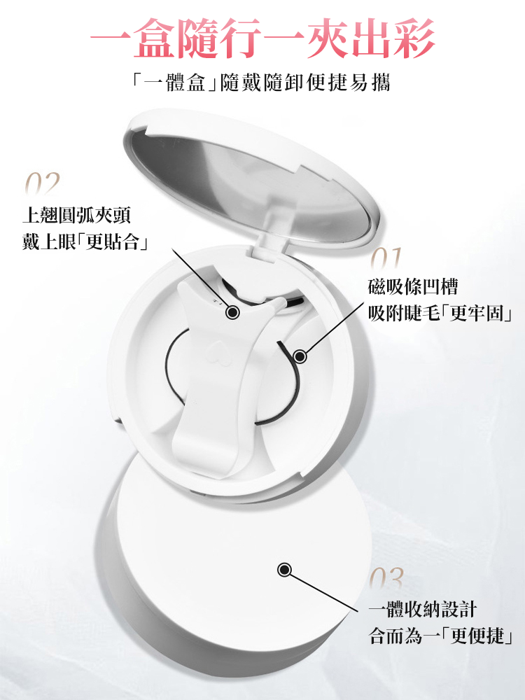 【3秒上眼】磁吸免膠假睫毛，無神小眼秒變精緻大眼，戴上年輕十歲，防油防汗防暈妝，輕盈舒適無負擔