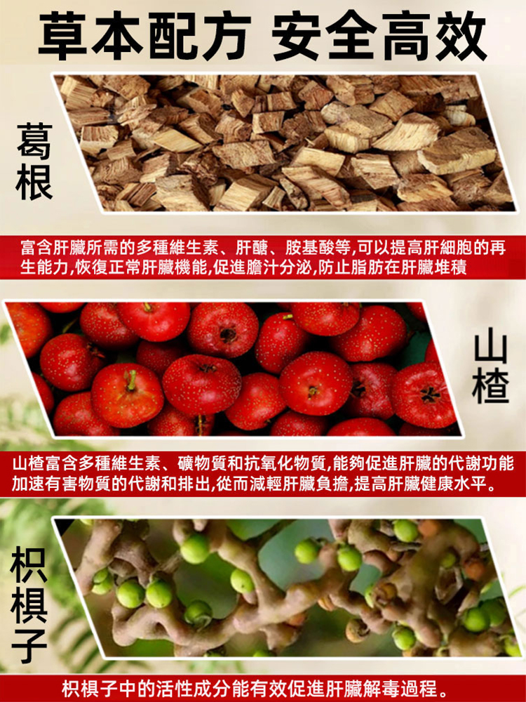 【排除肝毒】葛根枳椇子膠囊