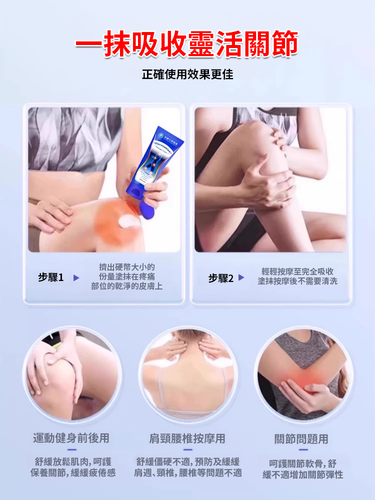 【5分鐘快速止痛】氨糖透骨凝膠