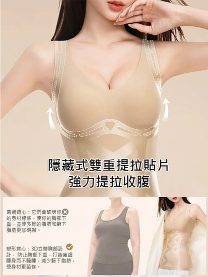 雙翼加壓塑型矯正背心，【熱銷上萬件，0差評，0退貨】強力X型塑腰+提拉，塑形矯正，1秒擁有纖細優美身姿