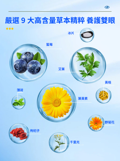 藍莓葉黃素護眼貼