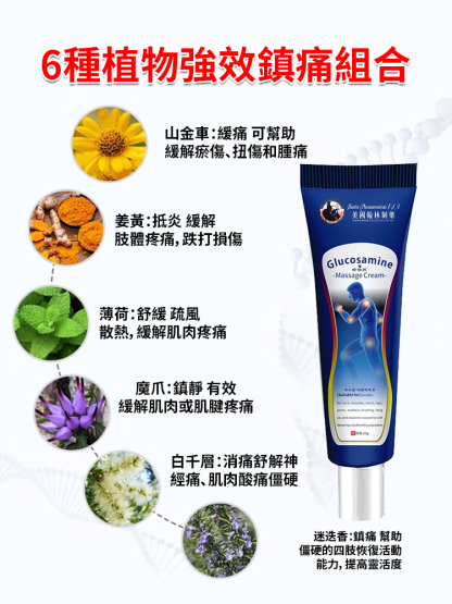 【5分鐘快速止痛】氨糖透骨凝膠