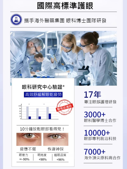 【滴眼疲勞】藍莓葉黃素緩解眼部疲勞眼藥水