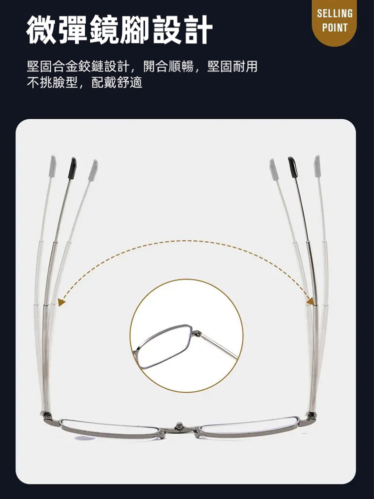 防藍光折疊老花眼鏡