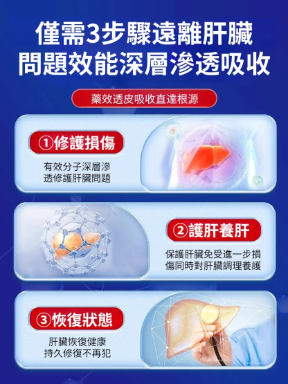 熊膽靈芝薑黃佛手護肝貼