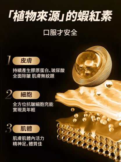 膠原蛋白勝肽蝦紅素維C片