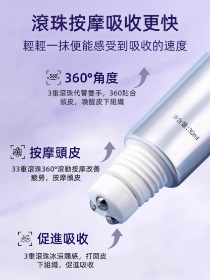 滾珠式按摩防脫髮液