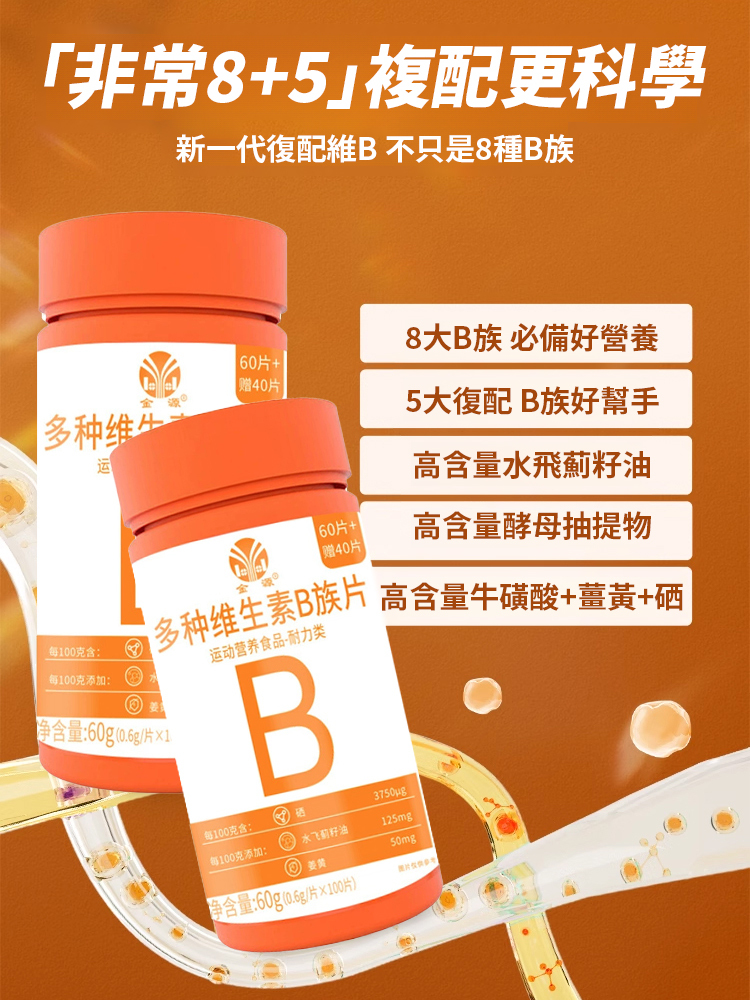 【白髮變黑】多種維生素B族片