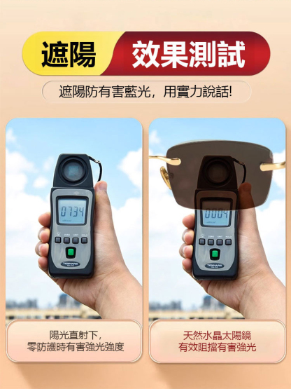 【老花眼鏡+墨鏡】一鏡兩用無框防藍光老花眼鏡
