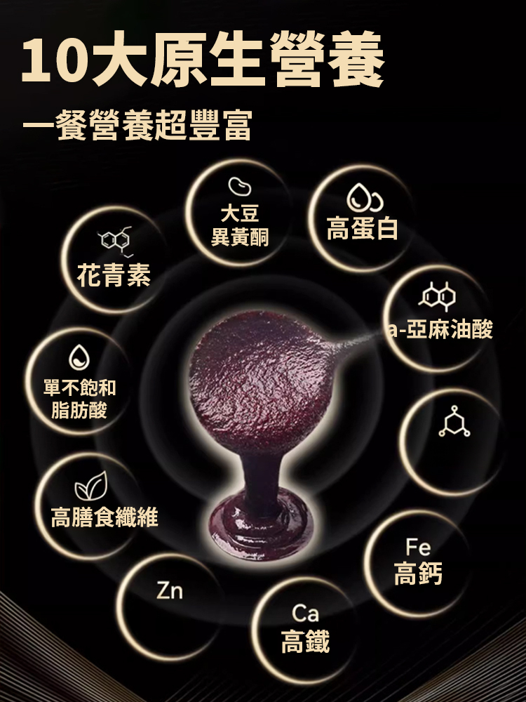 【百歲老人常喝】九黑九養粉,早晨一杯,以黑養黑,10大原生營養,年輕20歲