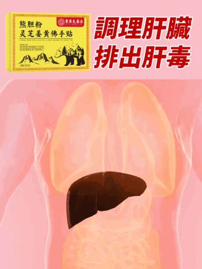 熊膽靈芝薑黃佛手護肝貼