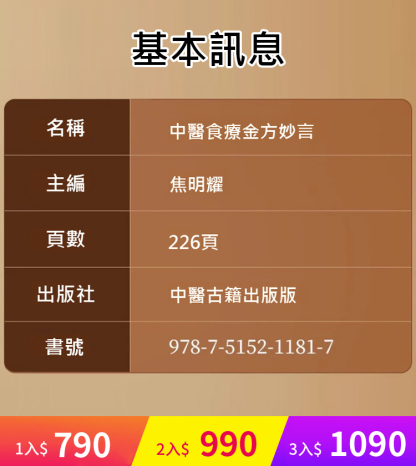 中醫食療金方妙方實用大全