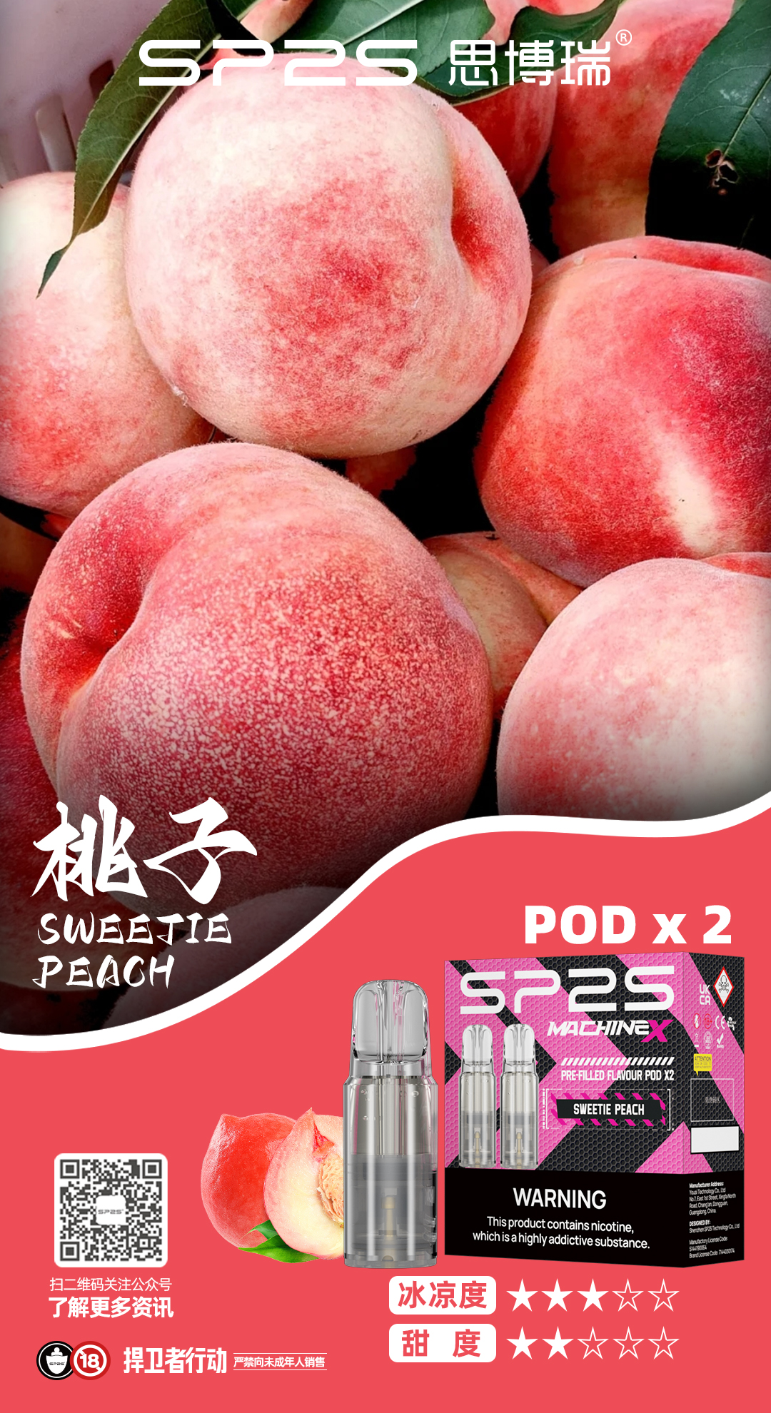 【SP2S Max 菸彈】一盒2入裝 | SP2S Machine X 電子煙霧化煙彈（專用 SP2S Max 方塊主機／ALPHA 主機）台灣現貨快速出貨