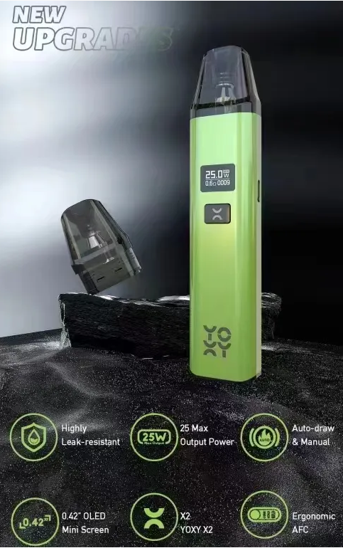 YOXY注煙油主機🔥可通用SP2S、OXVA、小蠻牛Y、ROMA羅馬空煙彈 | 註油小煙電子菸主機