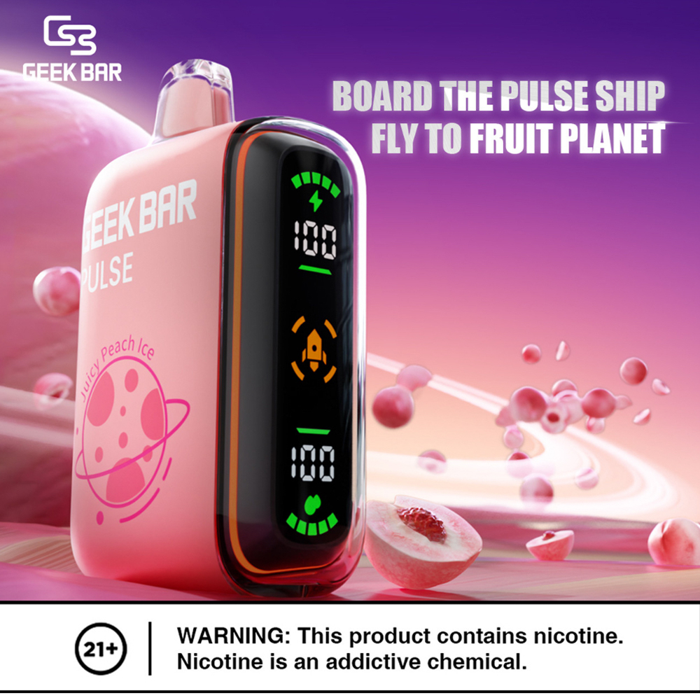【美國大牌 Geek Bar Pulse Vape 拋棄式電子煙】超大容量15000口 | 脈衝/常規 2種 模式 | 台灣一次性電子煙現貨秒發