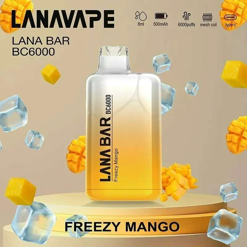 【LANA Bar BC 6000口 拋棄式電子煙】買三送一活動｜超涼系列｜大容量6000口一次性煙｜即開即用｜現貨供應・貨到付款