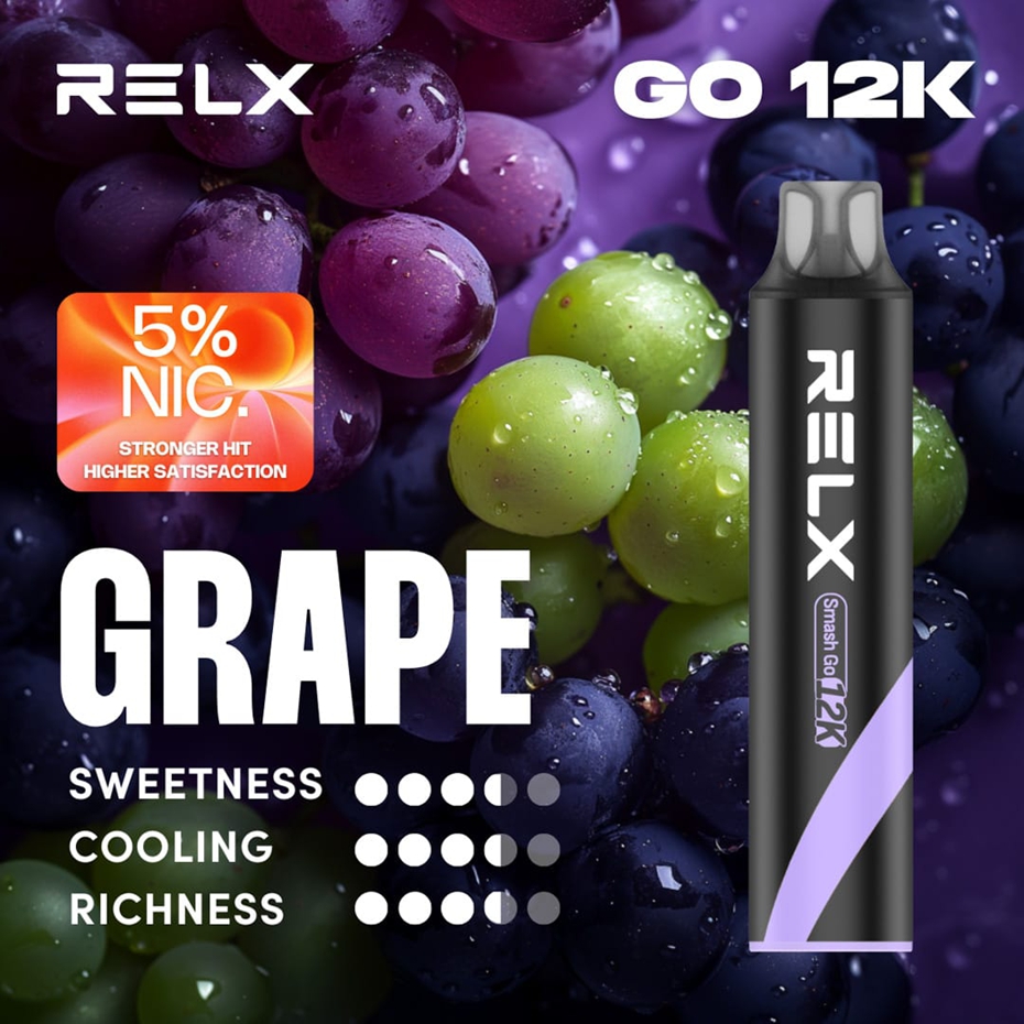 【RELX Smash Go 悅刻 抛棄式 12000口】廠商限量特惠🔥 買6送1｜全球爆款一次性電子煙｜超長續航大煙量｜MEGA MESH網芯口感升級