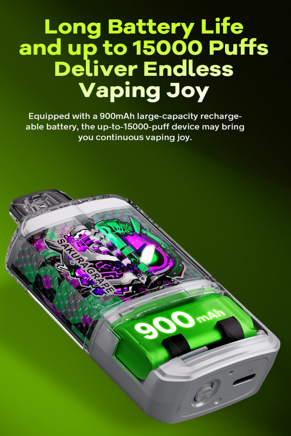 【CRAZYACE 瘋狂王 15000口 一次性電子煙】20ml超大大大容量 | 900毫安電池 | 可充電 可顯示電量和油量 | 5%尼古丁鹽 | 台灣拋棄式電子煙商店