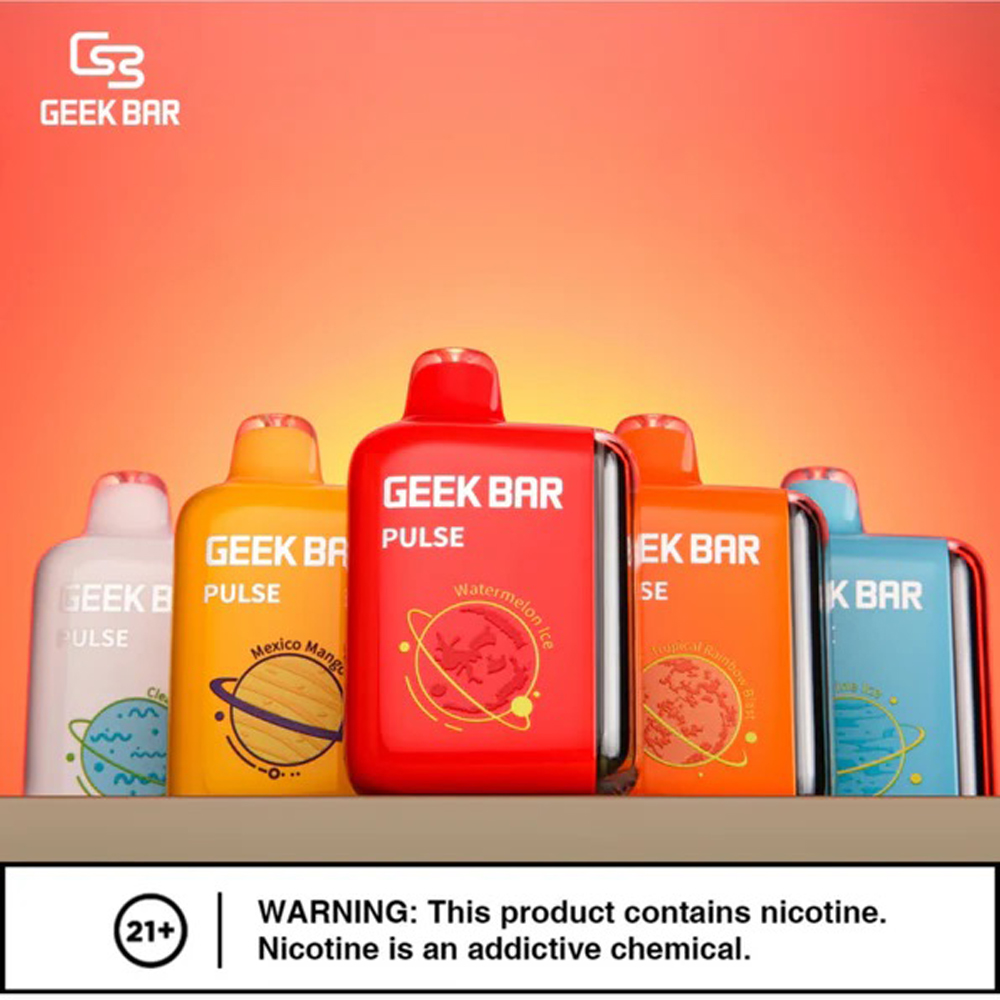 【美國大牌 Geek Bar Pulse Vape 拋棄式電子煙】超大容量15000口 | 脈衝/常規 2種 模式 | 台灣一次性電子煙現貨秒發