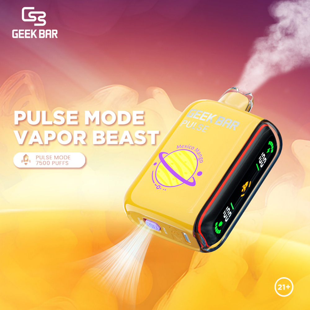 【美國大牌 Geek Bar Pulse Vape 拋棄式電子煙】超大容量15000口 | 脈衝/常規 2種 模式 | 台灣一次性電子煙現貨秒發