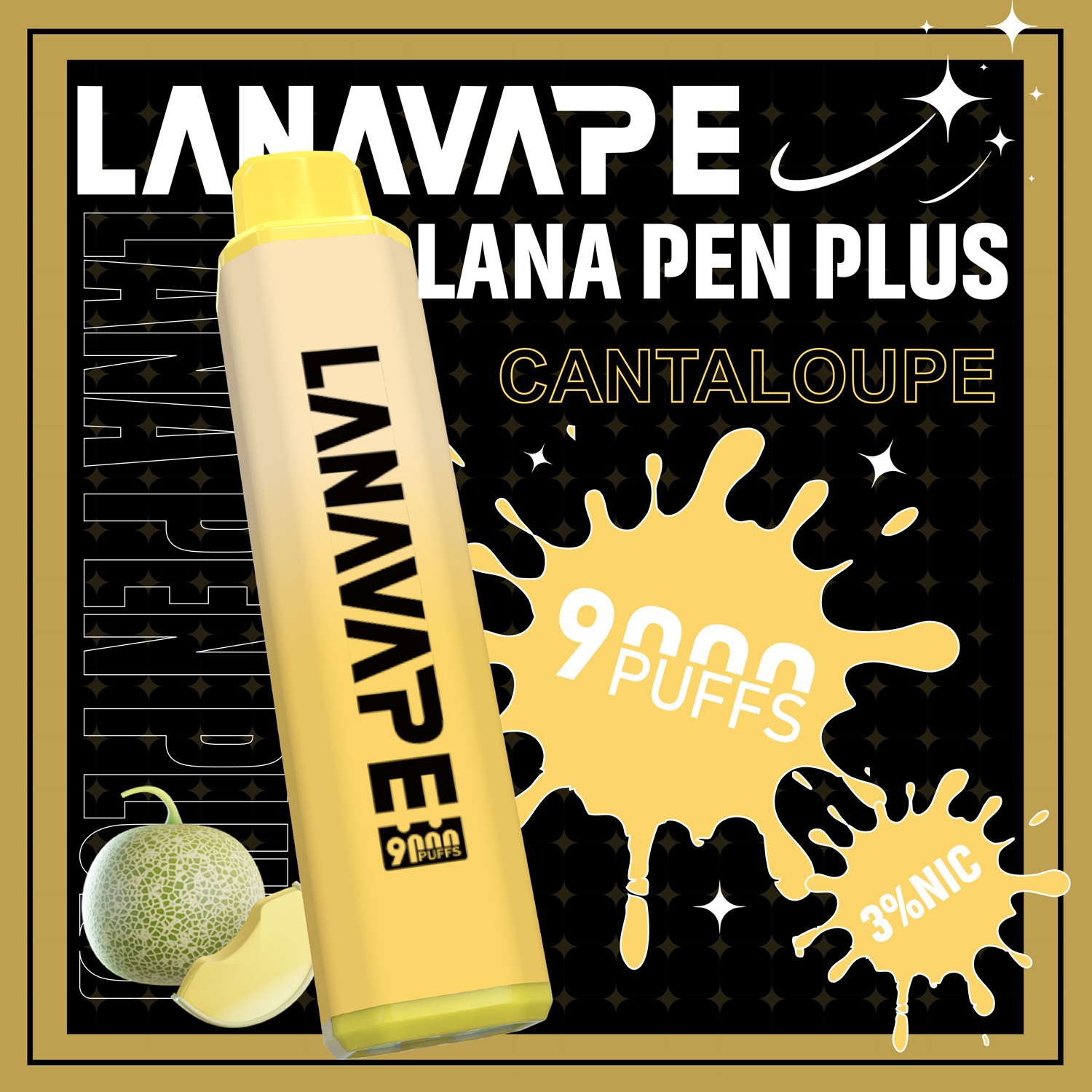 【LANA 9000口 拋棄式電子煙】LANA PEN PLUS一次性 15ML大容量 |  長效續航、便攜防漏、濃郁口感、極速充電、變色LED燈設計