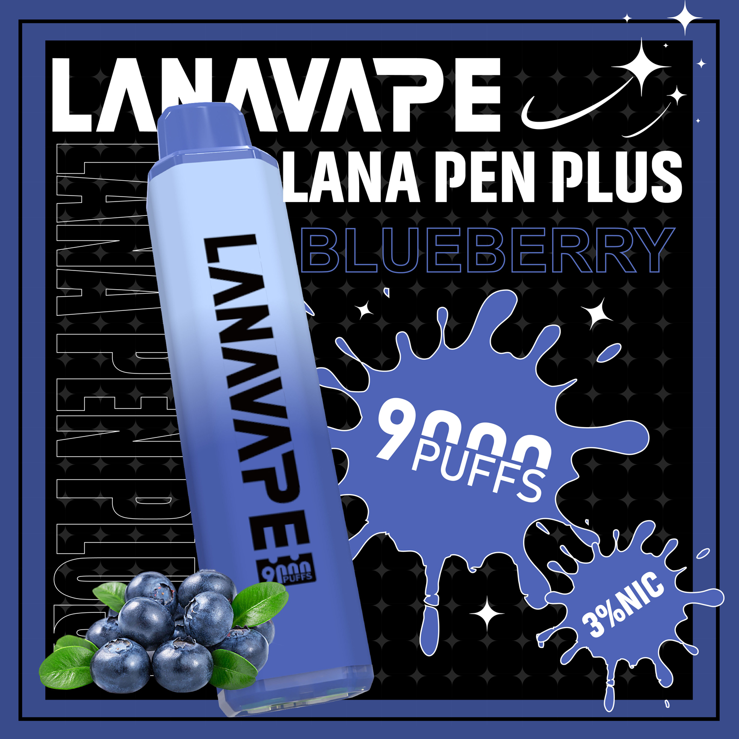 【LANA 9000口 拋棄式電子煙】LANA PEN PLUS一次性 15ML大容量 |  長效續航、便攜防漏、濃郁口感、極速充電、變色LED燈設計