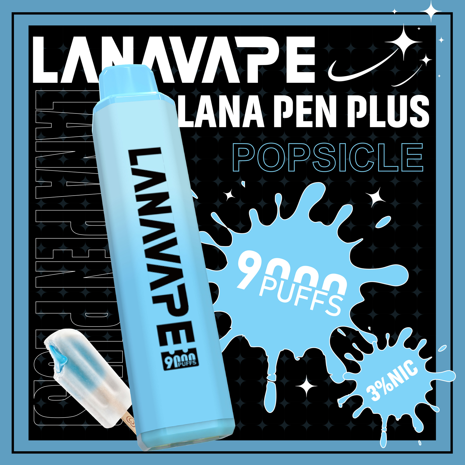 【LANA 9000口 拋棄式電子煙】LANA PEN PLUS一次性 15ML大容量 |  長效續航、便攜防漏、濃郁口感、極速充電、變色LED燈設計