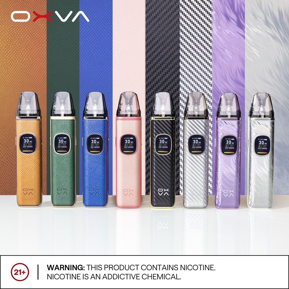 【小蠻牛OXVA Xlim Pro 2 Pod 註油主機套裝】 注油式電子煙套裝包含主機+0.6Ω空彈+0.8Ω空彈 |鋅合金 + 人造皮革 |  台灣註油小煙電子煙專賣店