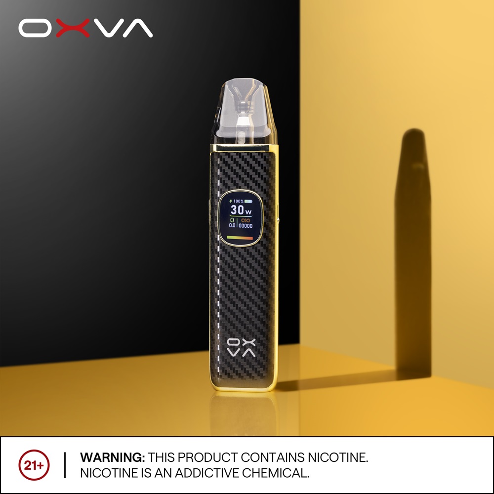 【小蠻牛OXVA Xlim Pro 2 Pod 註油主機套裝】 注油式電子煙套裝包含主機+0.6Ω空彈+0.8Ω空彈 |鋅合金 + 人造皮革 |  台灣註油小煙電子煙專賣店