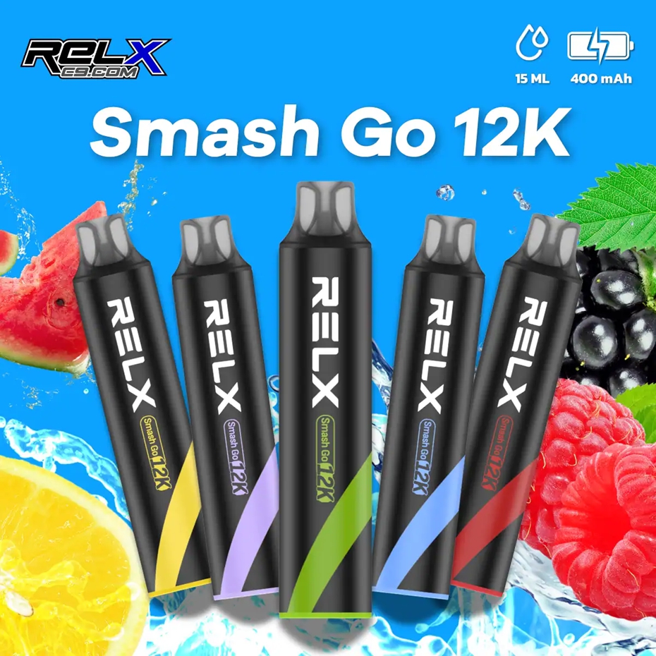 【RELX Smash Go 悅刻 抛棄式 12000口】廠商限量特惠🔥 買6送1｜全球爆款一次性電子煙｜超長續航大煙量｜MEGA MESH網芯口感升級