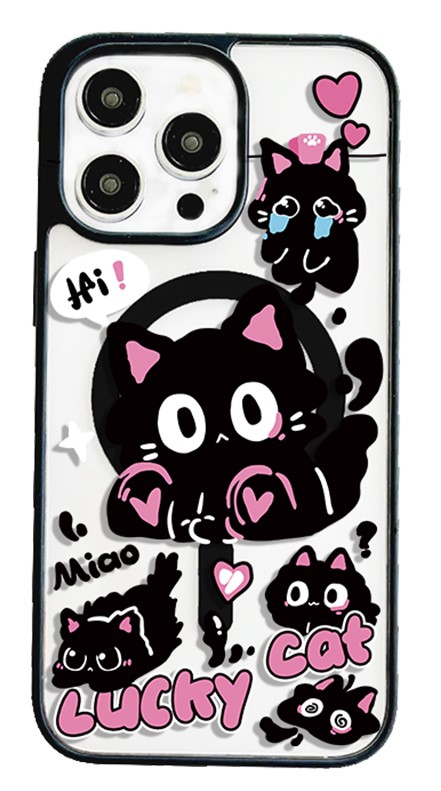Adorable Black Cat Phone Case: A Must - Have for Cat Lovers 10002-04