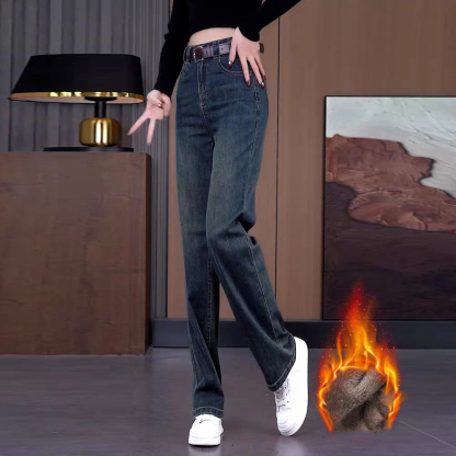 ハイウエスト・ワイドデニムパンツ
