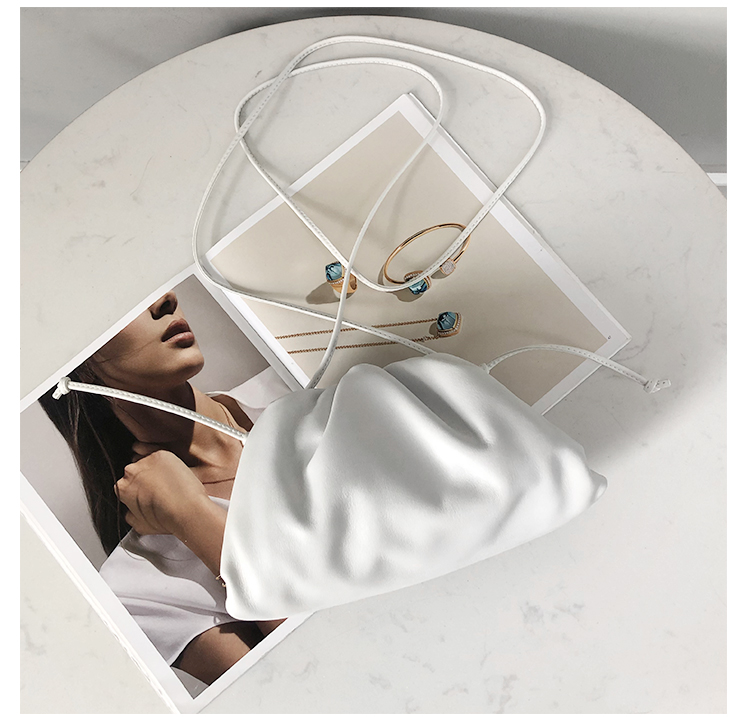 Bottega Veneta Mini Pouch in Chalk