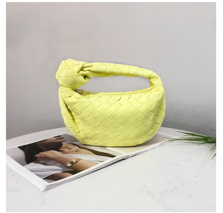 Bottega Veneta Mini Jodie in Intrecciato Bright Yellow