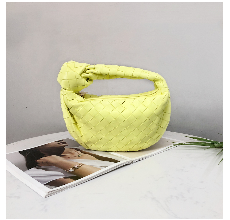 Bottega Veneta Mini Jodie in Intrecciato Bright Yellow