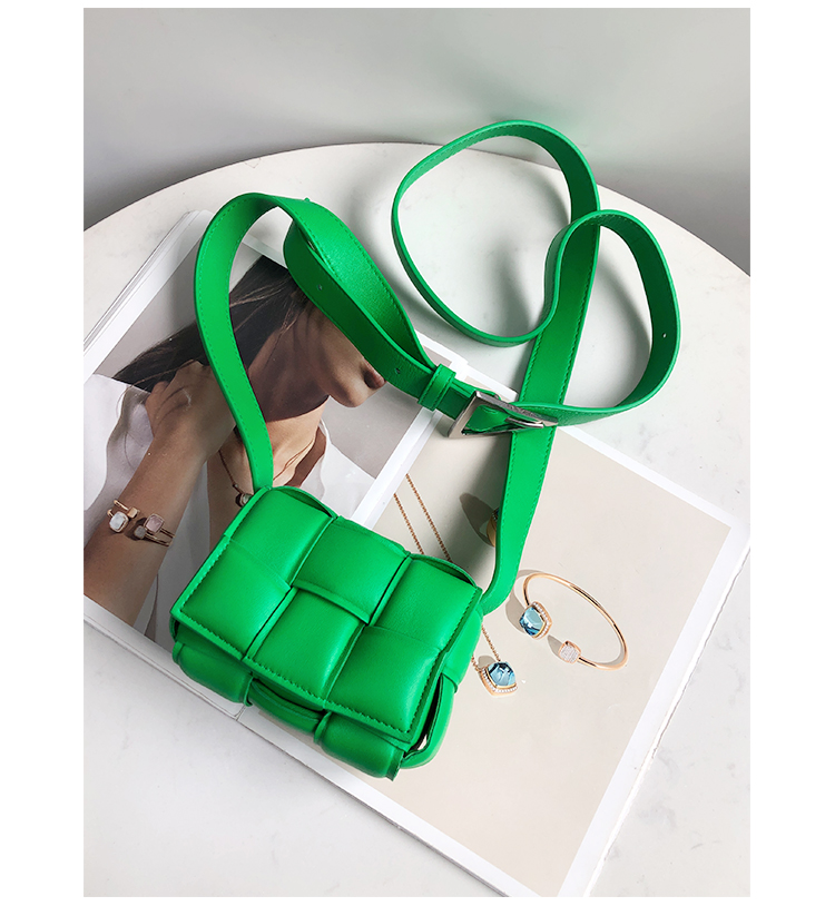 Bottega Veneta Mini Padded Crossbody Bag in Parrot Green (716648)