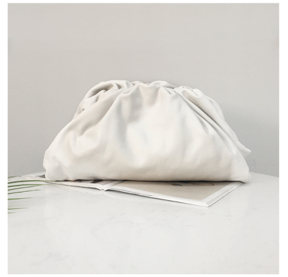 Bottega Veneta Large Pouch in Chalk