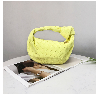 Bottega Veneta Mini Jodie in Intrecciato Bright Yellow