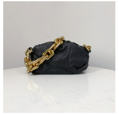 Bottega Veneta Clutch with Chain in Black