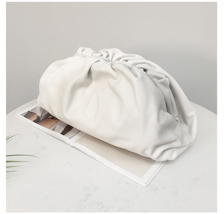 Bottega Veneta Large Pouch in Chalk