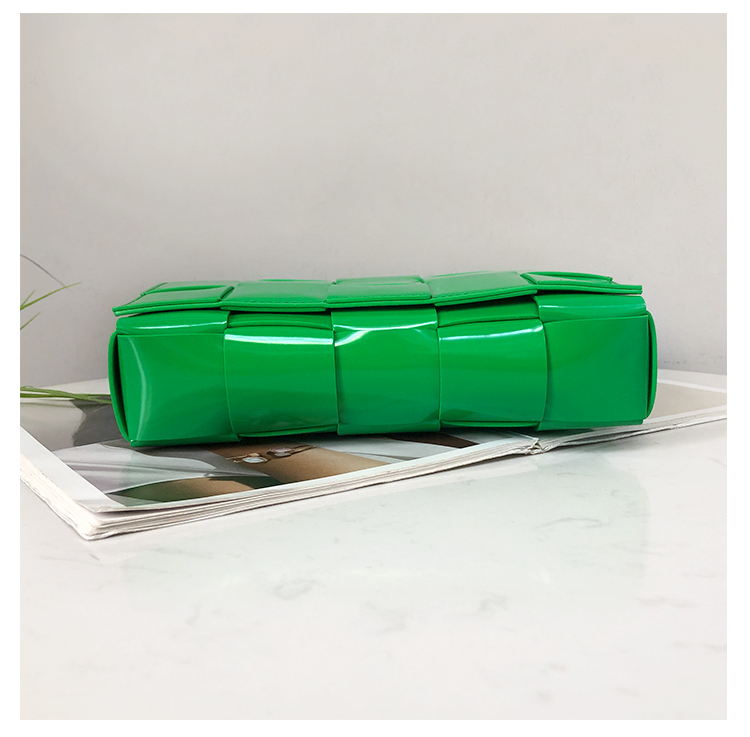 Bottega Veneta Crossbody Box Pouch in Glazed Parrot Green