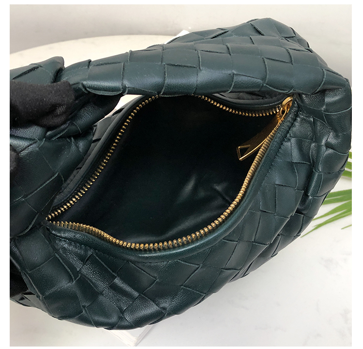 Bottega Veneta Mini Jodie in Intrecciato Ink Green