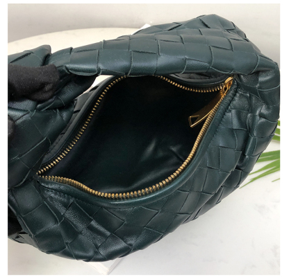 Bottega Veneta Mini Jodie in Intrecciato Ink Green